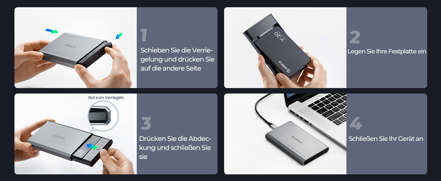Зовнішній корпус для HDD/SSD ORICO 2.5
