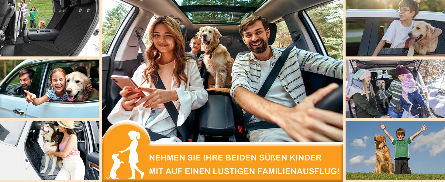 Захист для заднього сидіння автомобіля Angooni - водонепроникний, антиковзний, стійкий до подряпин, 135x120 см (з Isofix)