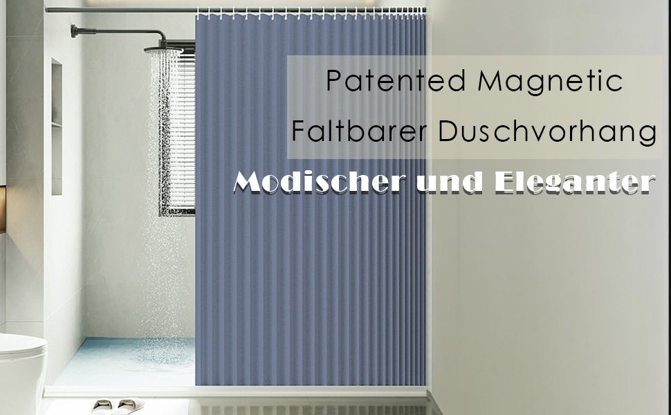 Водонепроникний душовий завіс з льону, антимольний, сірий 100x200 см з гачками