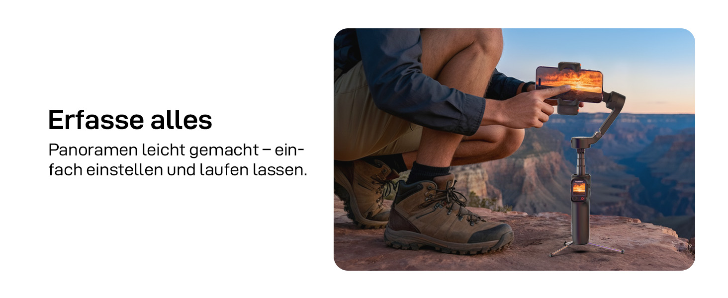 iSteady V3 Ultra: Стабілізатор для смартфона з AI-трекером, сенсорним екраном та інтегрованою штангою. Ідеальний для зйомки Vlog та TikTok