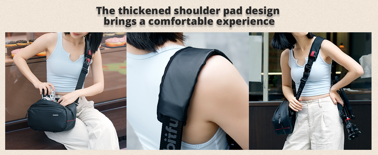 Сумка для фотокамери Ambitful Gm6 - зручна та водонепроникна сумка з відділеннями для фототехніки та штатива