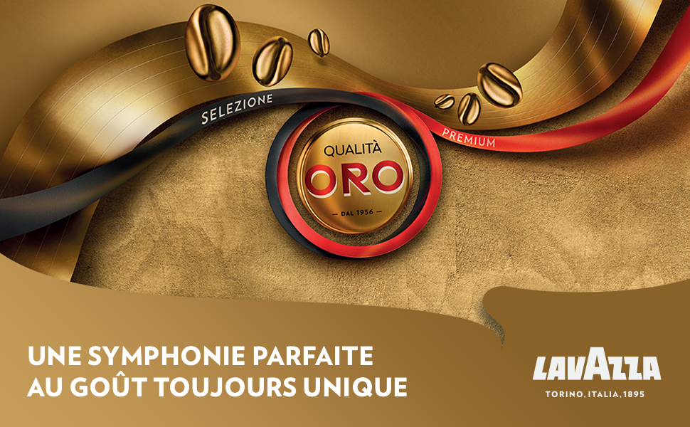 Кава в зернах Lavazza Qualità Oro, 100% арабіка, середній обсмаження, фруктово-квіткові нотки, для еспресо, 1 кг (набір 4 упаковки)