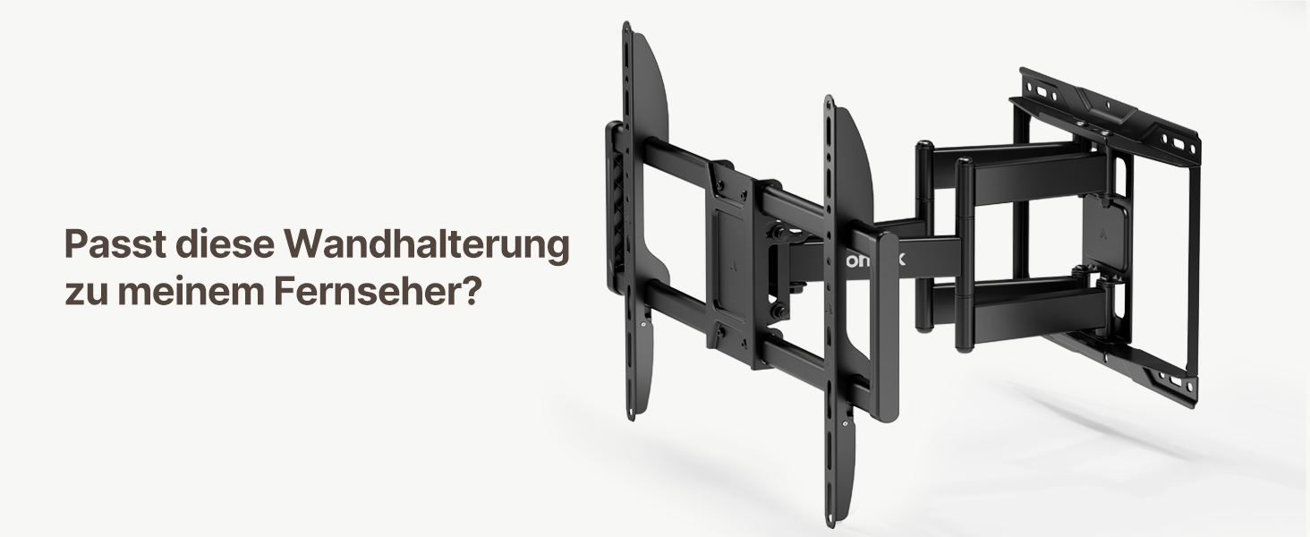 Настінна кріплення для телевізора monTEK, 37-90 дюймів, до 75 кг, з подвійними шарнірними руками, регулювання нахилу, поворот і витягування, VESA 600x400