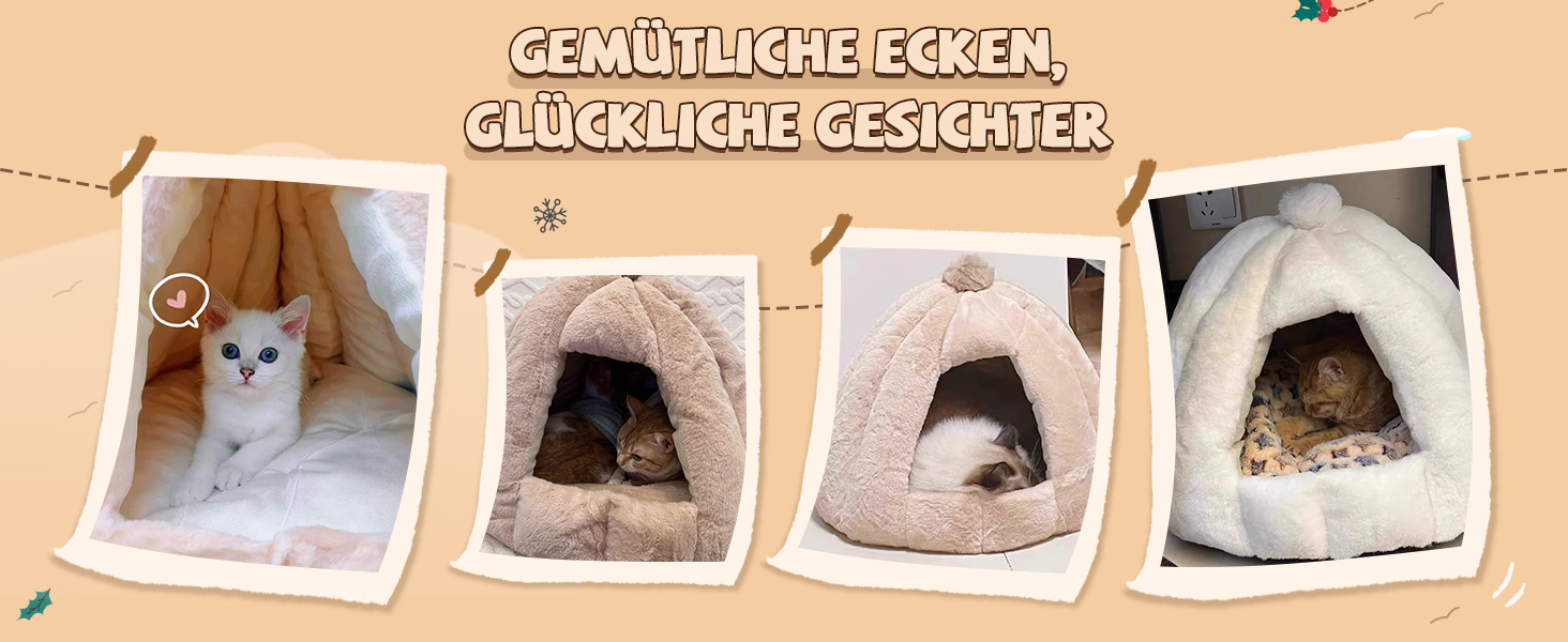 Кішка/Собака, Будинок-Печера ALLSOPETS, Igloo, Зйомний М'який Кисень, Для Маленьких і Середніх Тварин, Глетчер Блакитний, L