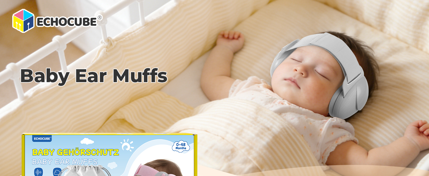 Навушники для захисту слуху дитини, сірі (0-48 місяців), сертифіковані CE та ANSI