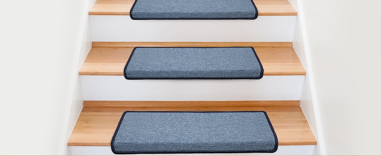 Сходинкові килимки Casa Pura London, 15 шт., 11 кольорів, антрацит, надійна фіксація, стабільна кутова рейка