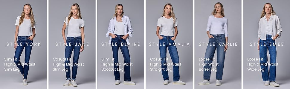 Джинси жіночі Street One Bootcut 3716435, темно-синій індиго, 34W/32L