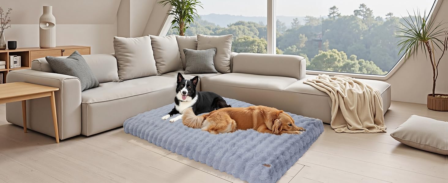Крісло-ліжко для собак BingoPaw: м'яке, велике, водонепроникне, знімне, неслизьке, для великих та середніх собак, сіре, 90x60x10 см