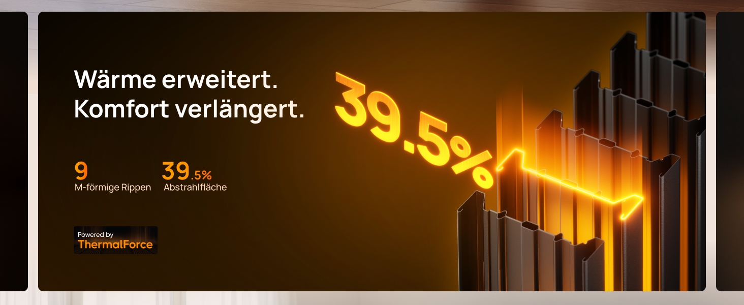 Електричний масляний радіатор Dreo з 9 ребрами, 2000W, тихий, з захистом від перегріву та перекидання, термостат, дитячий замок, енергозберігаючий