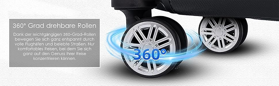 Набір валіз Merish 3шт. з жорстким корпусом, коліщата-двоєколіща, 9 кольорів (включно з чорним)