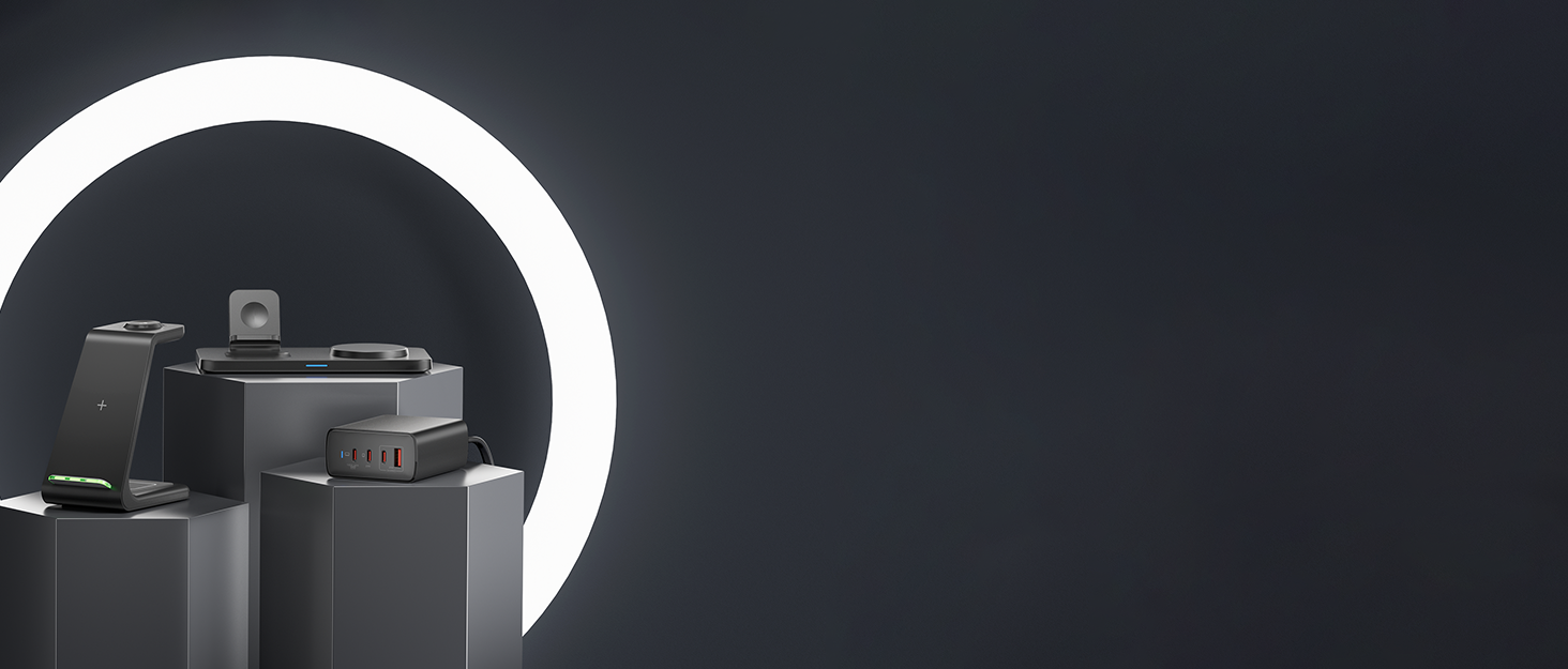 Зарядний пристрій GEEKERA MagSafe 3-в-1: для Apple Watch, iPhone та AirPods (чорний)