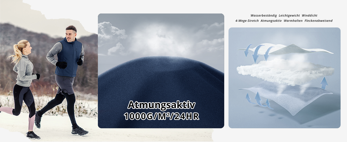 Чоловічий жилет Outdoor Venture з підкладкою, водовідштовхуючий, вітрозахисний, дихаючий. Ідеально для велоспорту, бігу та піших прогулянок (Чорний, M)