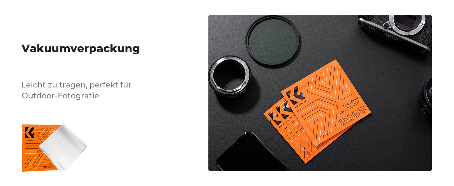 Фільтр K&F Concept 77mm 3-в-1: поляризаційний, ND2-ND32, Black Mist з 28-шаровим покриттям Nano-Klear