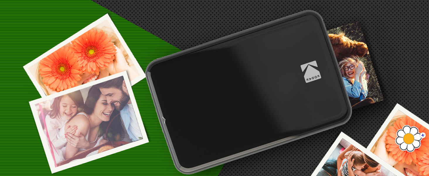 Фотопринтер KODAK Step: Міні-принтер для смартфонів з Bluetooth, друк на Zink 2x3