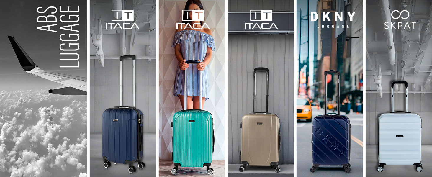 Набір валіз ITACA для подорожей, комплект твердокорпусних валіз-тролеїв (S, M, L, XS), колір Azul
