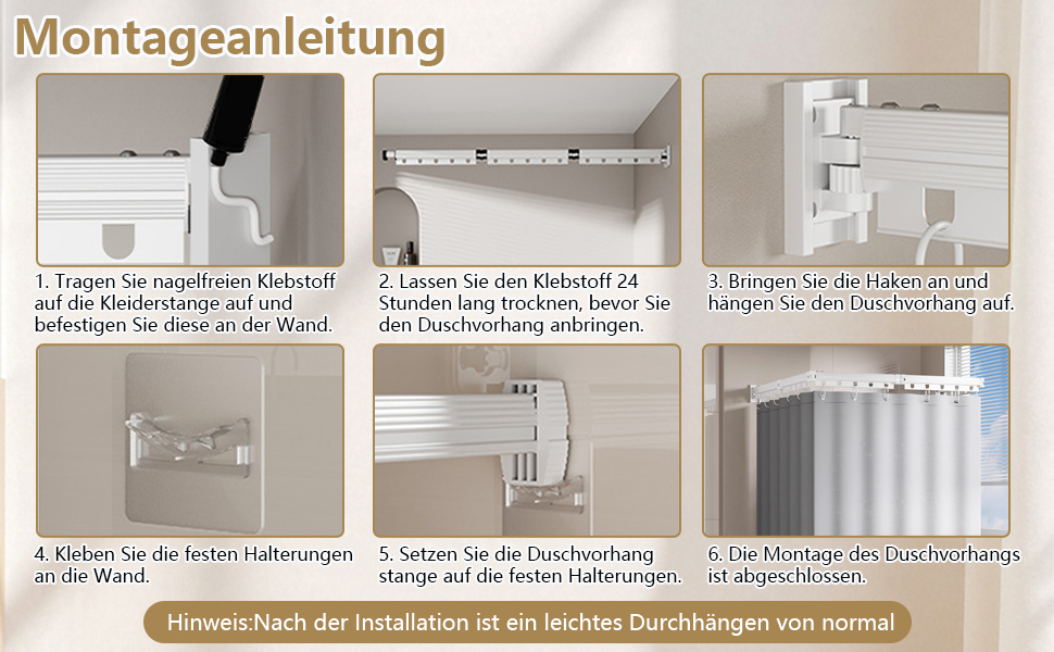 Шторка для душу з розсувною штангою без свердління, 4 секції, обертається, алюмінієвий сплав, водонепроникний антибактеріальний душ-завіса 180x200 см, для ванної кімнати та ванни (білий/сірий)