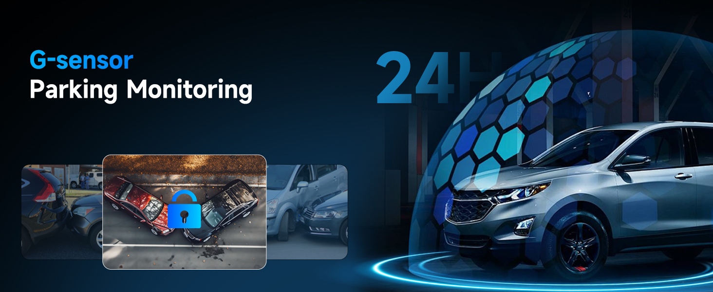 Автокамера Hodozzy з двома об'єктивами, FHD 1080P, IPS 3.16