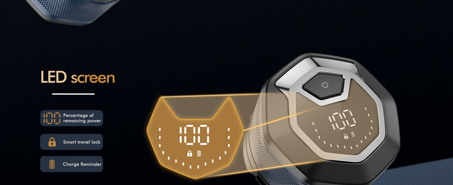 Електричний голчастий стайлер для голови Kibiy з 6 магнітними головками, IPX7 водонепроникний, LED-дисплей, зарядка Type-C, неслизький дизайн