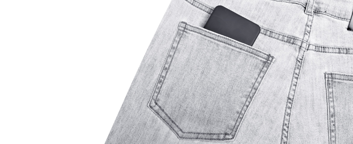 Чоловічі рвані джинси GINGTTO Skinny Stretch Slim Fit світло-сірі (34W/30L)