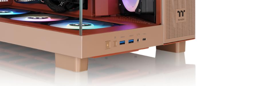 Корпус Thermaltake TG ARGB ATX Mid-Tower – View 380 XL, білий, з вентиляторами, USB-C, підтримка радіатора 360мм