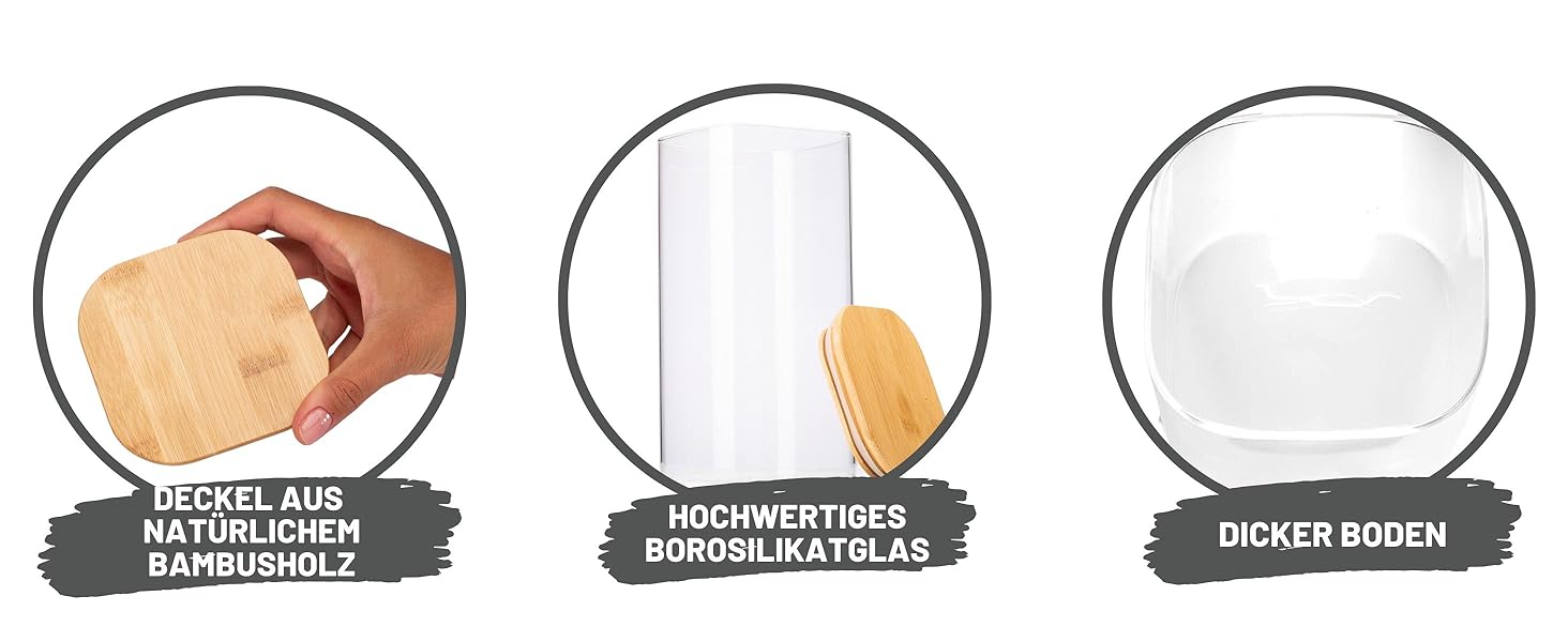 Набір скляних баночок для спецій Deco haus з дерев'яною кришкою, 12 шт, 280 мл, герметичні, з етикетками, для зберігання спецій
