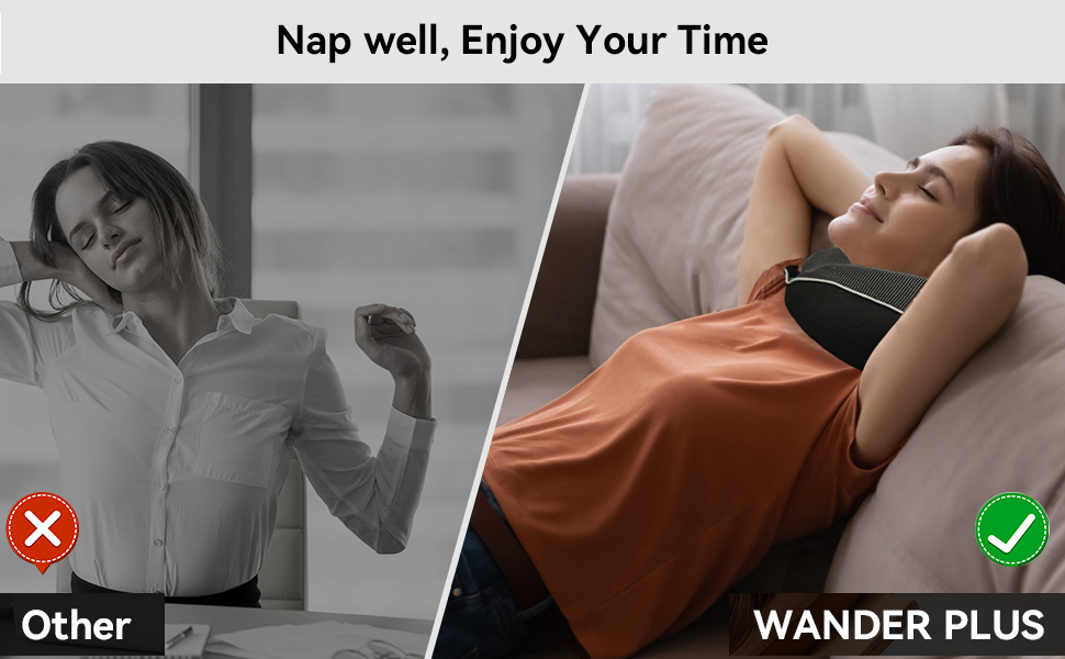 Подушка для шиї у літак, автобус, поїзд: компактна, з memory foam, ергономічна, з чохлом, для комфортного сну