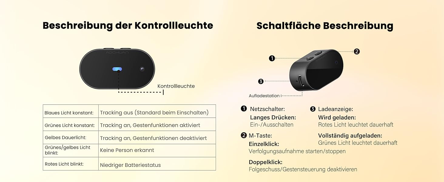 Стабілізатор для смартфона AOCHUAN 3-осьовий, складний, з фокусним колом, для iPhone та Android, Smart XE AI - для TikTok, YouTube, Vlog