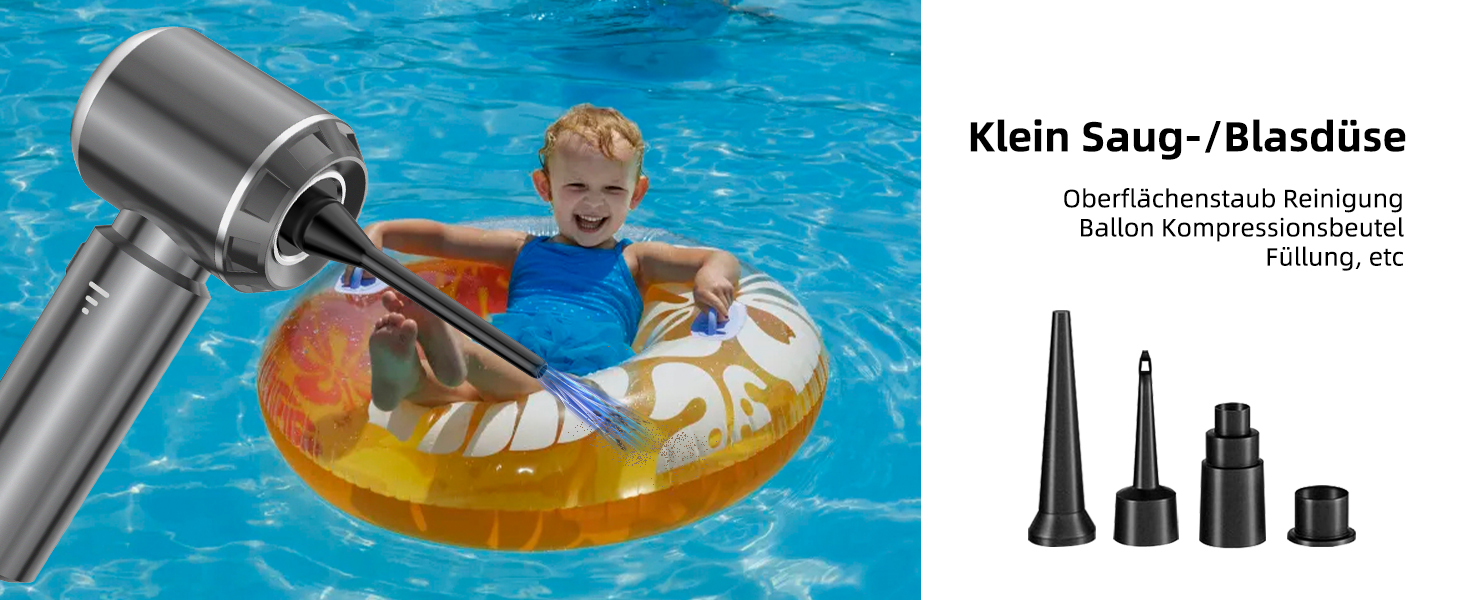 Портативний акумуляторний пилосос NVKHG 18000Pa з безщітковим мотором, 3 швидкості, для авто, дому, офісу, кухні, видалення шерсті тварин (сірий)