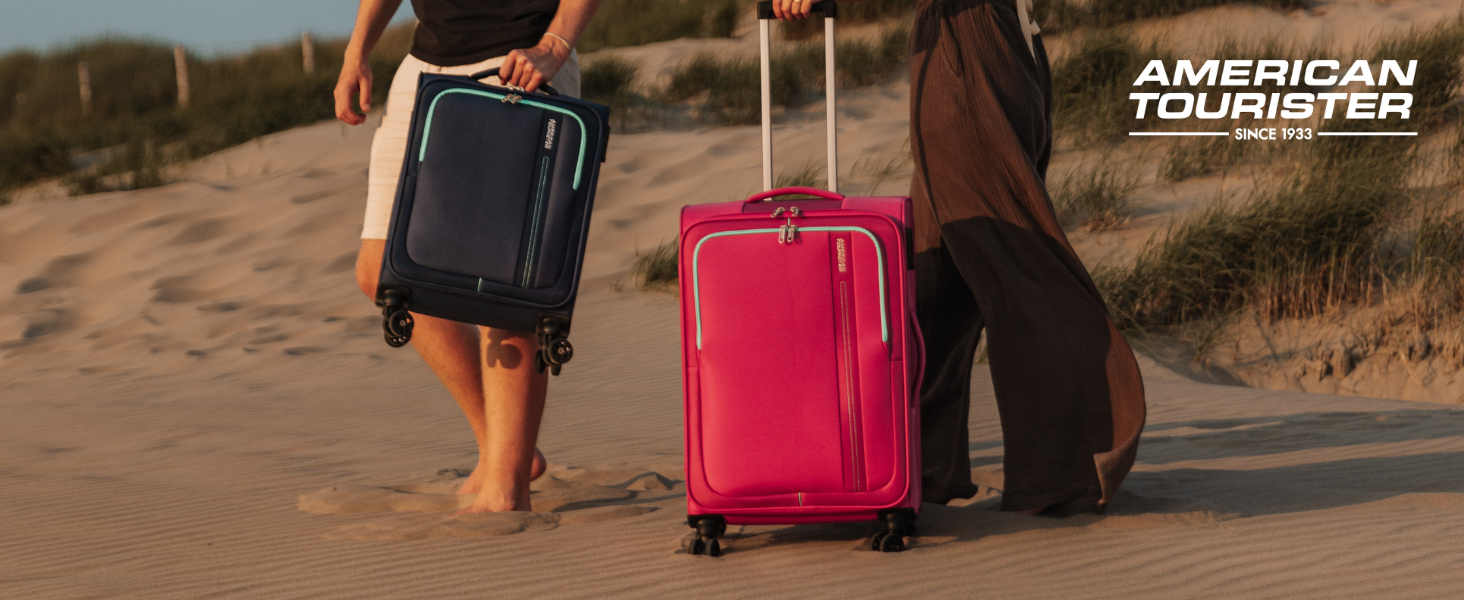 Валіза American Tourister Pulsonic Spinner L 81 см, розширювана, 113/122 л, синя (Combat Navy), для подорожей