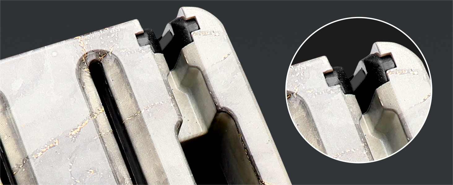 Набір кухонних ножів Messerblock з 16 частинами, з дерев'яною підставкою, дощечкою, захистом пальців, точилкою та кухонними ножицями, професійний набір ножів для дому (зелений, блакитний)