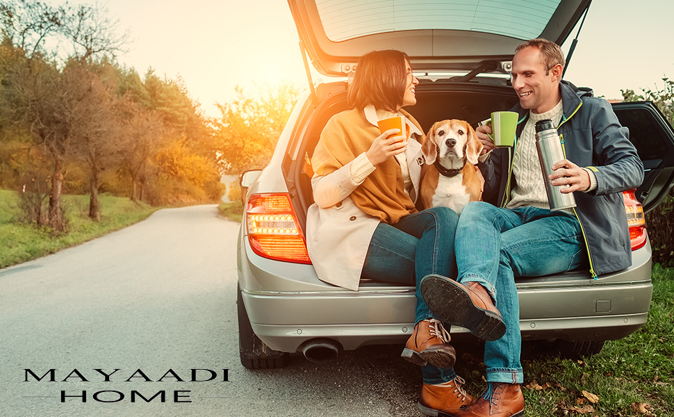 Преміум лежанка для собак Mayaadi-Home - 100 x 70 x 38 см | Лежанка для собак в авто | Лежанка в багажник з захисним покривалом | Чорно-біла, розмір M (100x70x38 см)