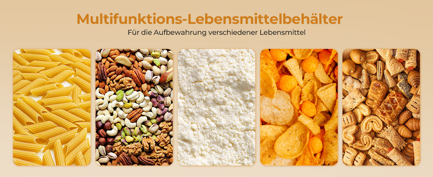 Набір контейнерів для зберігання FOHERE 16 шт. (2л, 1.45л, 0.8л) з кришкою, BPA-free, для кухні, з етикетками