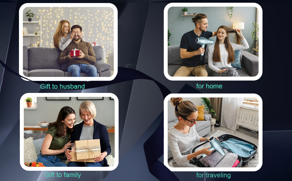 Фен Basuwell Ionen Pro 2100W з дифузором: 3 режими, 2 швидкості, інфрачервовий, AC-двигун (срібний)