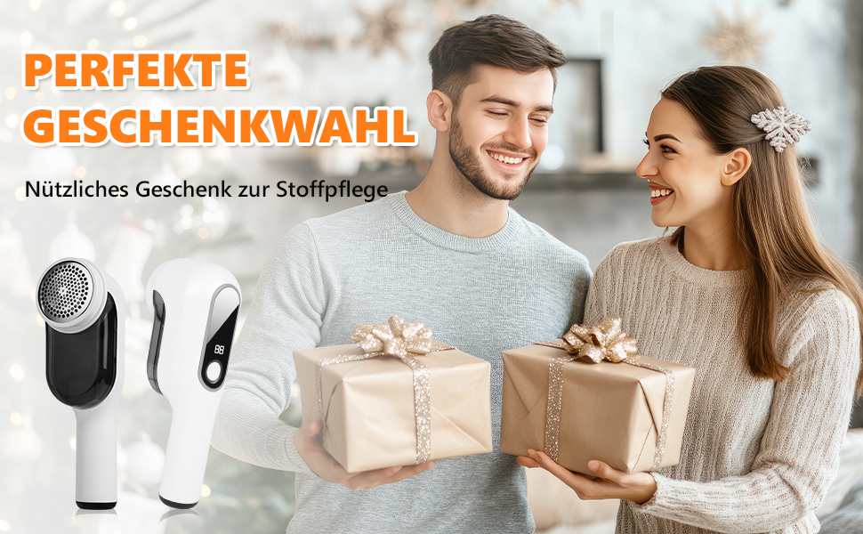 Електричний видалення ворсу HOTUT: 3 леза, LED-дисплей, 2 режими, для одягу, диванів, килимів