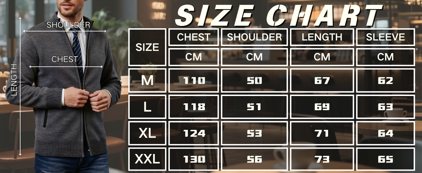 Чоловіча в'язана кофта з коміром-стійкою та блискавкою, тепла з м'яким флісовим підкладкою, світшот-кардиган з довгими рукавами, блакитний, осінь/зима