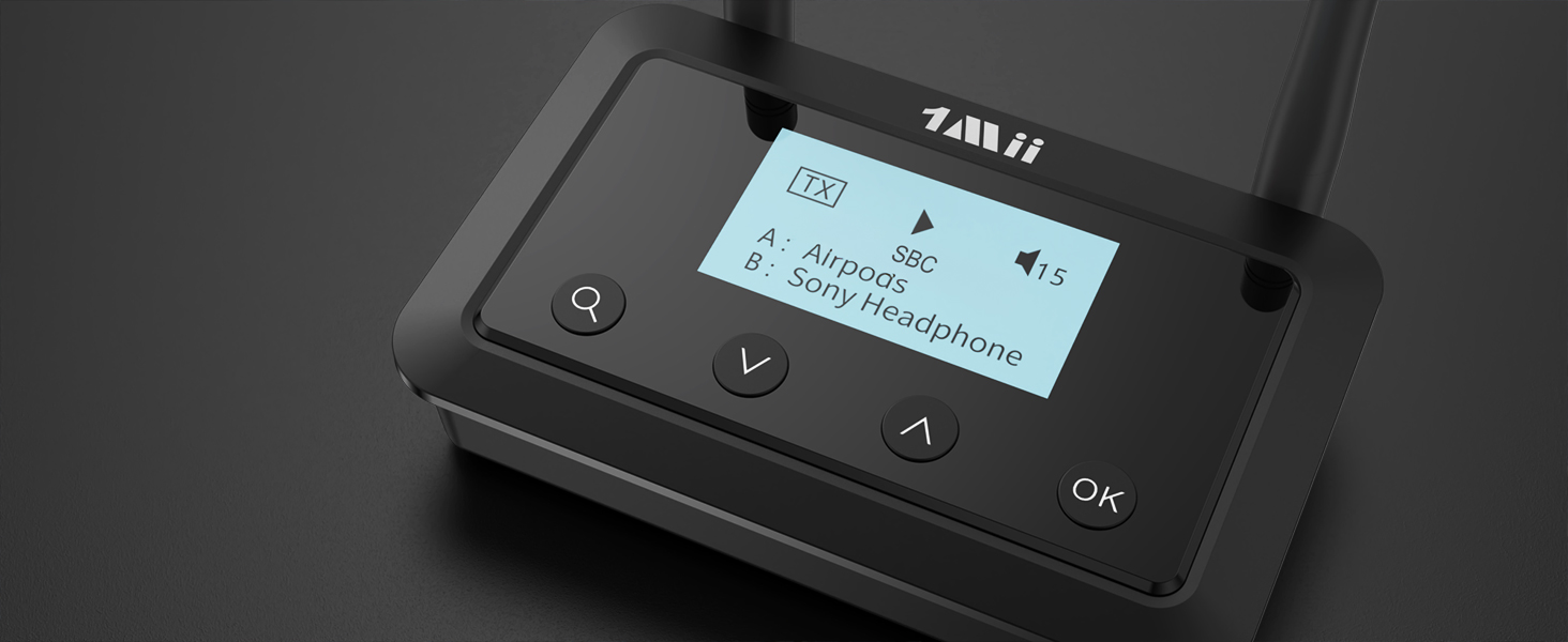 HiFi Bluetooth адаптер 1Mii B03Pro+ з підтримкою LDAC, передавач та приймач для телевізора та стереосистем