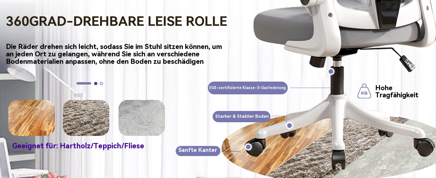 Ергономічне крісло для офісу чорно-біле | Регульоване по висоті, з підлокітниками, підтримкою попереку та сіткою | Для дому, ігор, навчання. Чорний та білий, середній розмір