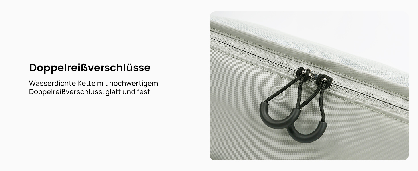 Органайзери для валізи Packing Cubes, 8 шт., сірі - дорожній набір для подорожей, водонепроникні, з косметичкою