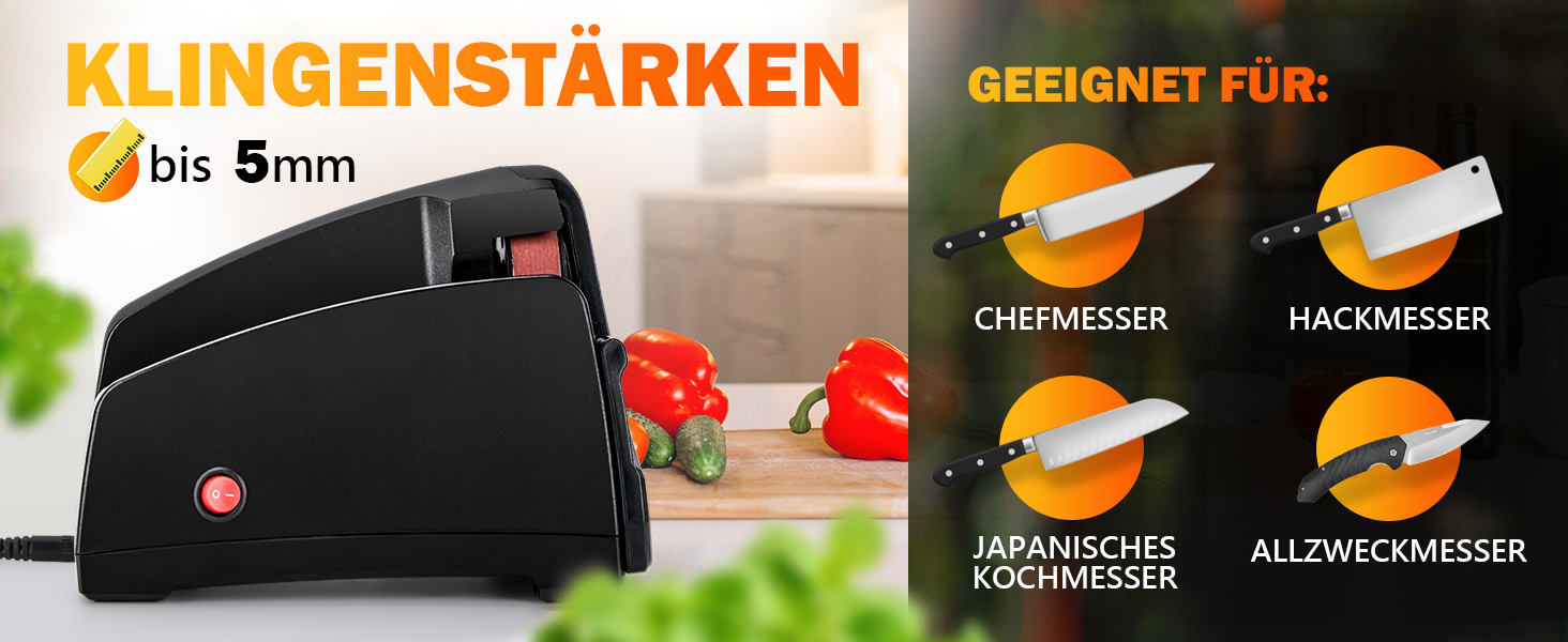 Електричний точило для ножів Band Messerschärfer TG2002 - професійний точило з 4 ступенями для конвексної заточки ножів