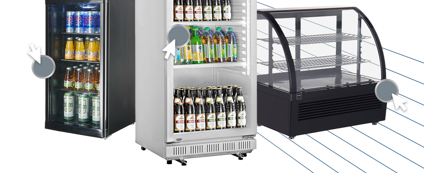 Холодильник для напоїв METRO Professional GSC2125B, 118 л, чорний