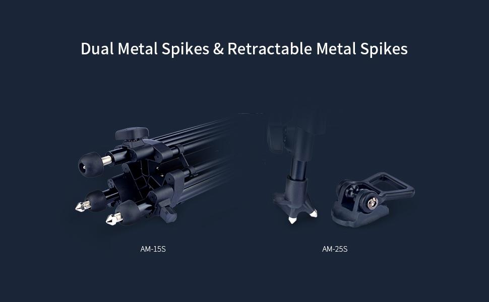 Штатив SIRUI AM-15S з плавним голівкою: професійний штатив/відеоштатив/трипод для камер, максимальне навантаження 10 кг