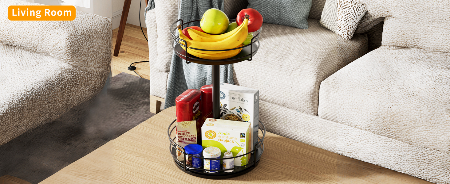 Обертовий органайзер для спецій AIRUJIA Lazy Susan, кухонна полиця для банок, олії, інгредієнтів