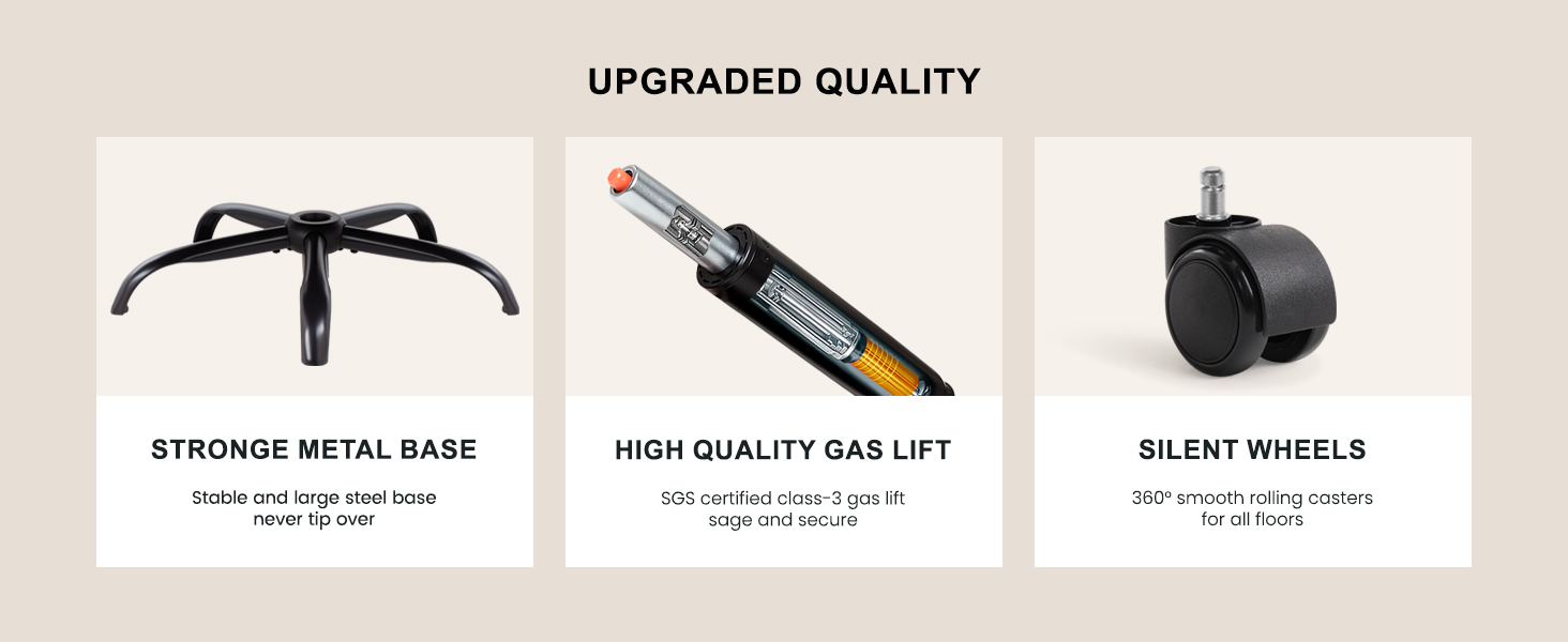 Офісний крісло IWMH з PU шкіри, ергономічний, регульований, з підлокітниками та реклінером 90-135° (колір: коричневий)