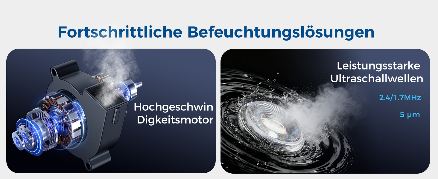 Зволожувач повітря для спальні, 4л, тихий ультразвуковий, з поворотною на 360° форсункою, пультом дистанційного керування, автоматичним вимкненням, 40 годин роботи, таймером, для дитячої кімнати, офісу, рослин