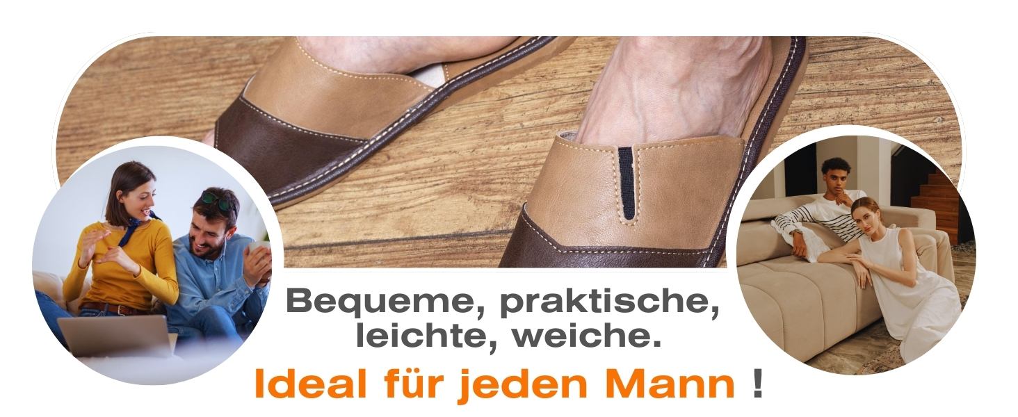 Чоловічі тапочки APREGGIO з натуральної шкіри – зручні та комфортні, сірого кольору, розмір 40-46 (EU 43)