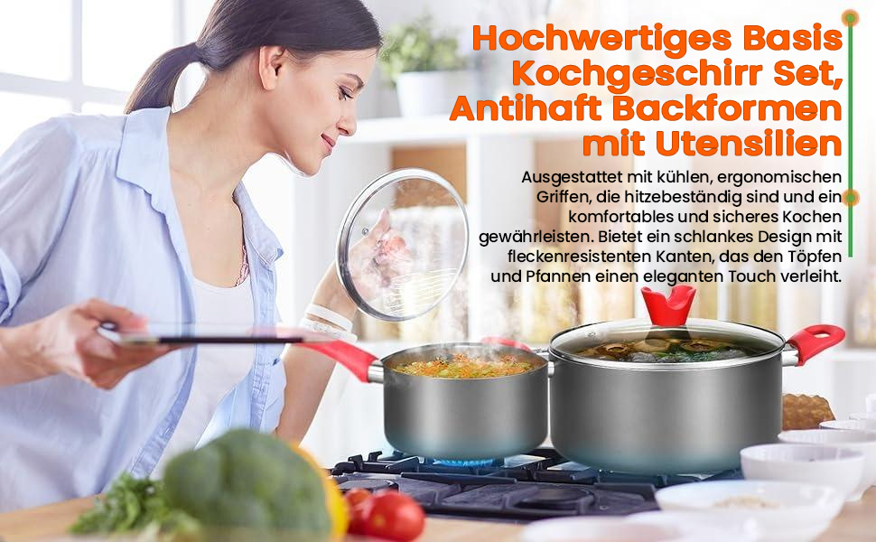 Набір форм для випічки NutriChef 21 предмет – кругла, прямокутна, для кексів, пирогів, піци, мафінів, хліба, антипригарне покриття