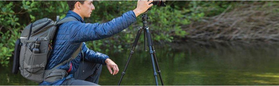 Рюкзак Lowepro Flipside Trek 350 AW - фоторюкзак для DSLR, об'єктивів, планшета та аксесуарів (сірий)