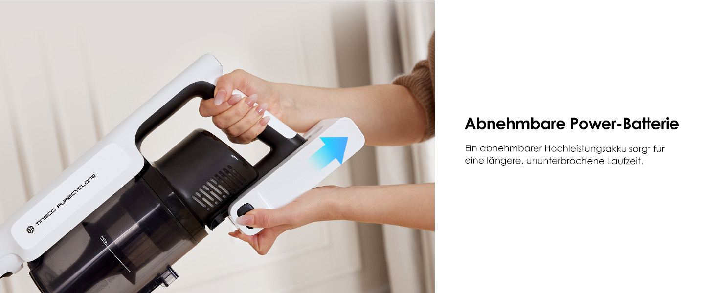 Бездротовий пилосос Tineco A30S: потужний акумуляторний вертикальний пилосос з великим контейнером для пилу та турбощіткою для видалення шерсті тварин