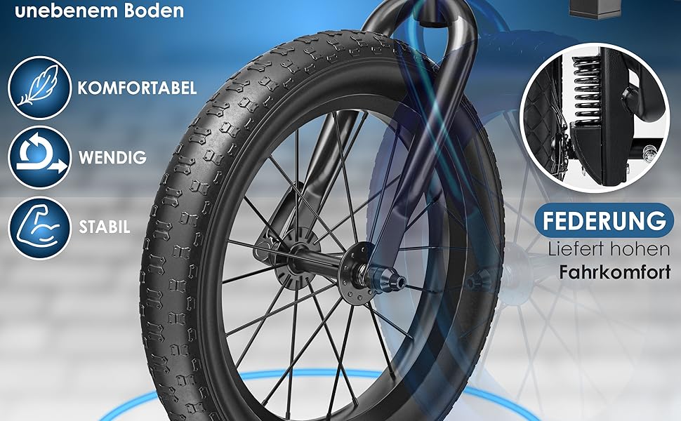 KESSER® Візок для собак Боксер 3-в-1: візок, буксир, велосипедний причіп. Великий об'єм 240 л, амортизація, поворотне переднє колесо 360°, матеріал 600D Oxford Canvas, SmartSpace, вантажопідйомність 40 кг, зелений