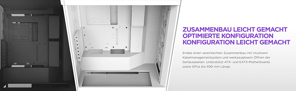 Корпус NZXT H7 Flow для ПК ATX з покращеною вентиляцією | Підтримка 3 x 120 мм вентиляторів для охолодження відеокарти | 3 x 120 мм фронтальні вентилятори | Пластина для встановлення 420 мм кулера спереду | Flow RGB 2024, білий